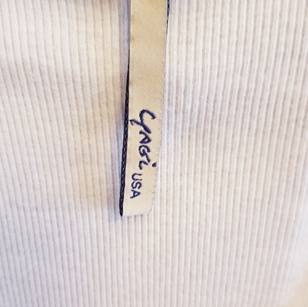 Graphic Star Ribbed White Tank - Picture 5 of 5